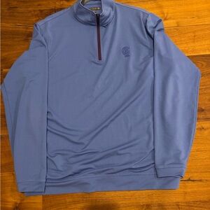 Peter Millar Blue Quarter-Zip Pullover